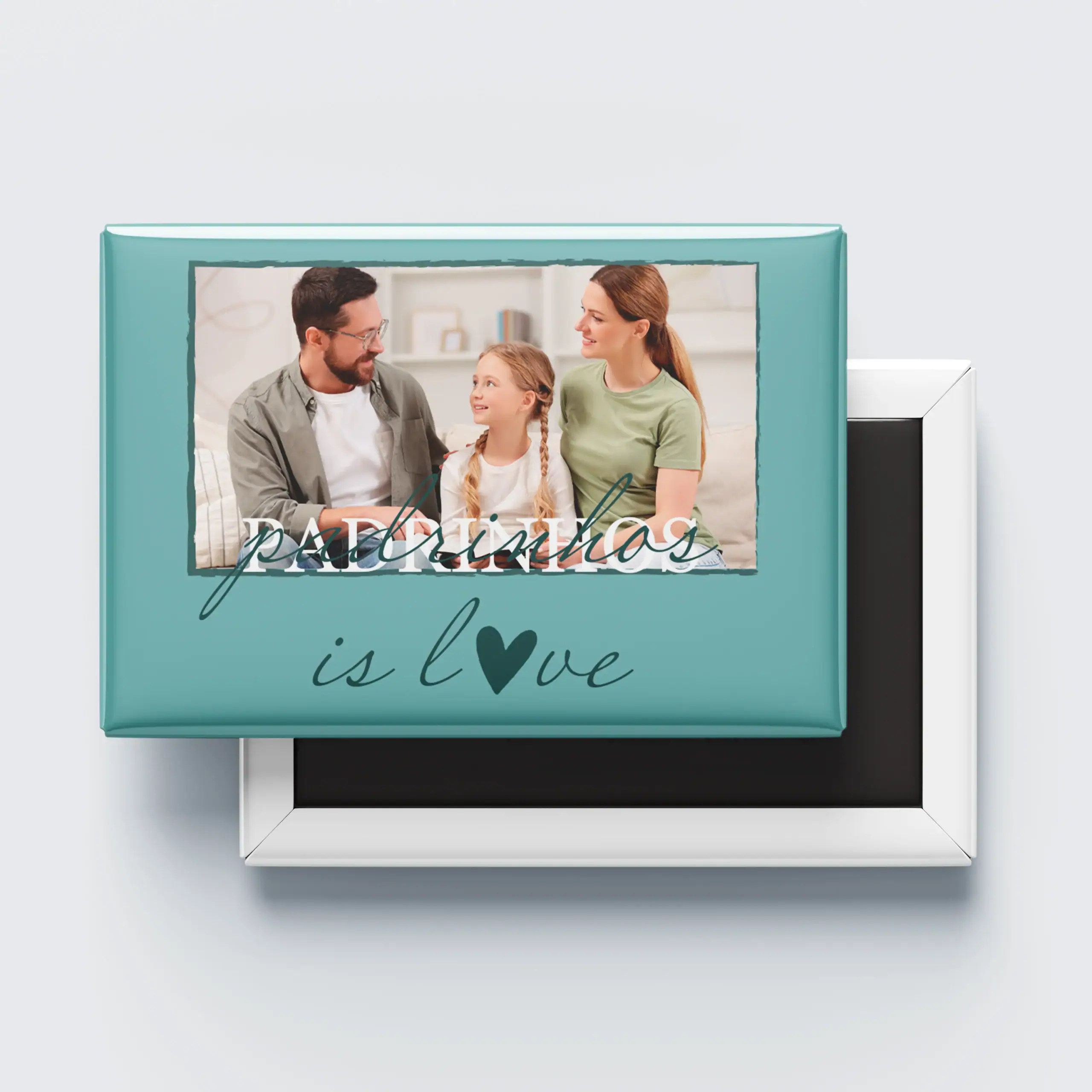 ImanIsLove_01 Amor de pais e filhos em presente com foto personalizada em caixas decorativas.