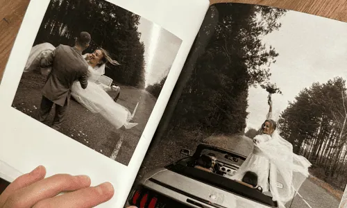 Álbum fotográfico de casamento - personalizáveis em casa