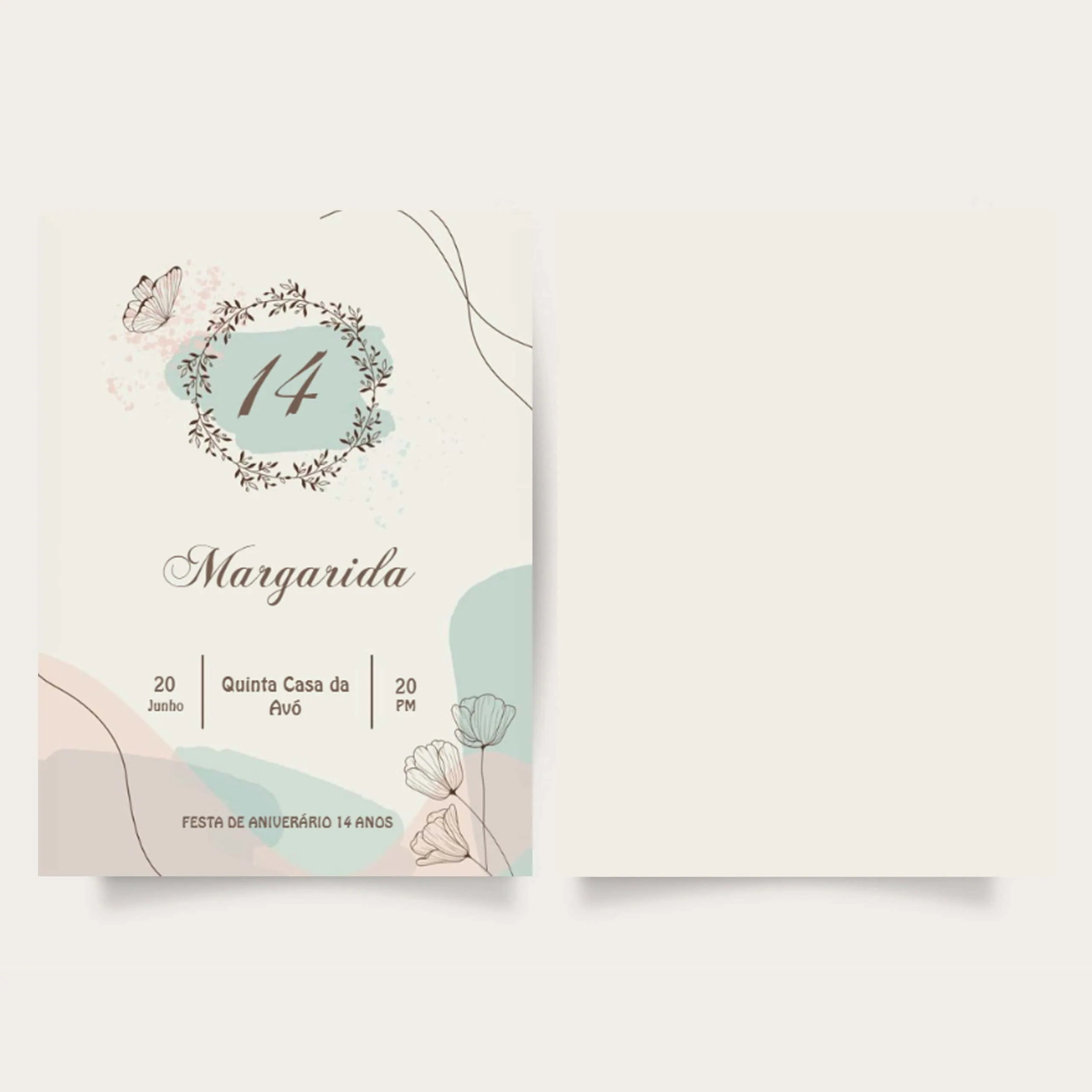 Convite para festas HappyBooks