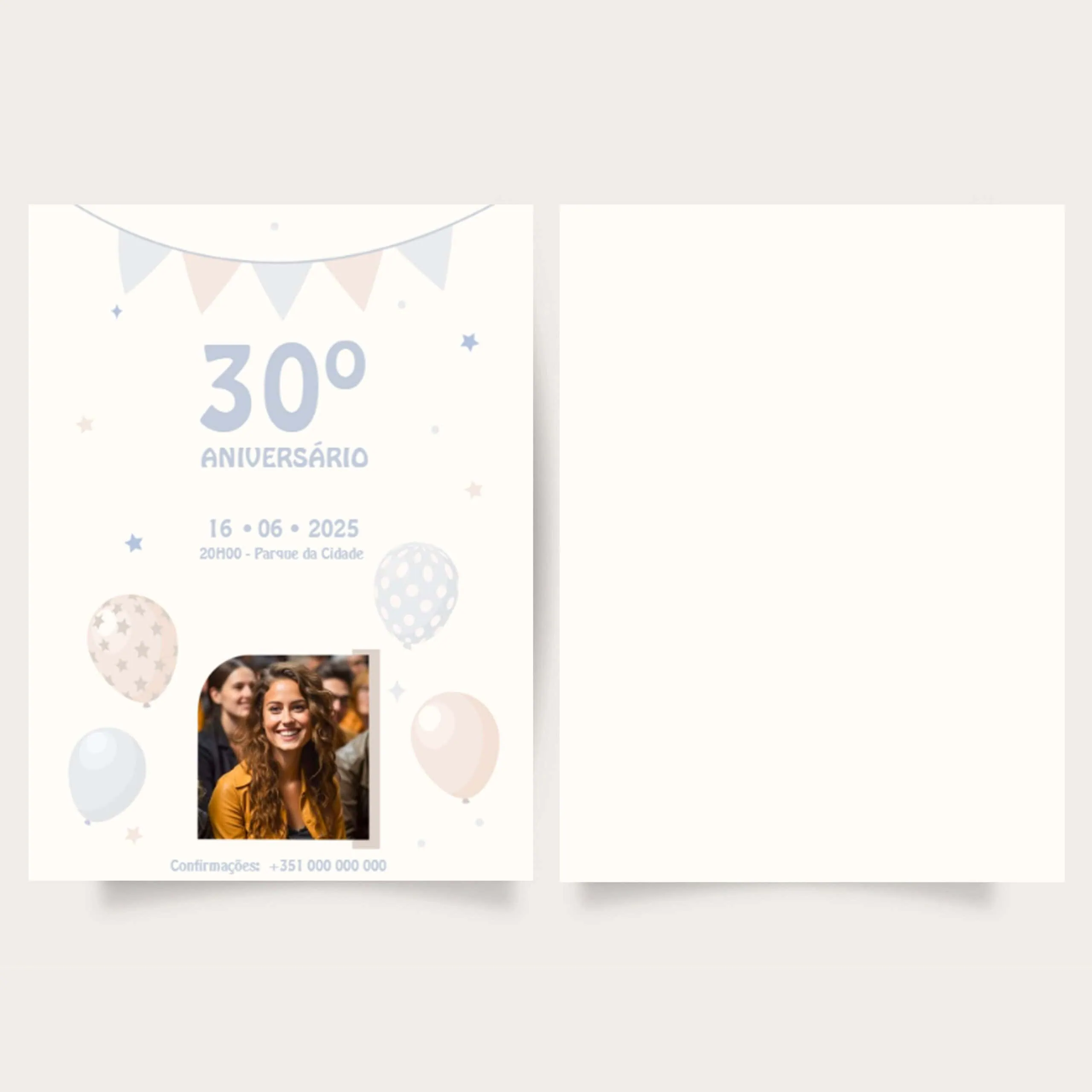 Convite para aniversário HappyBooks