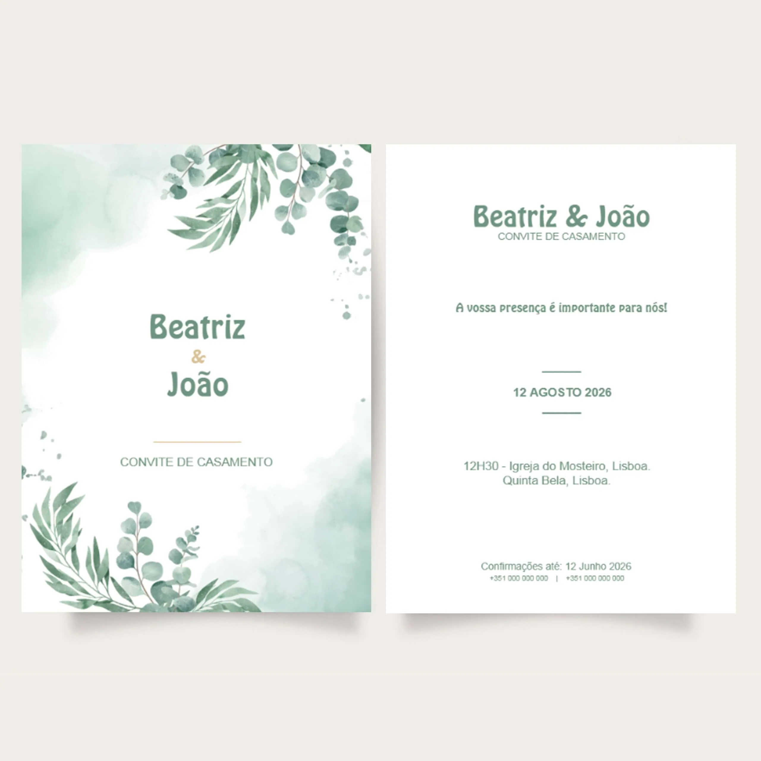Convite de casamento HappyBooks
