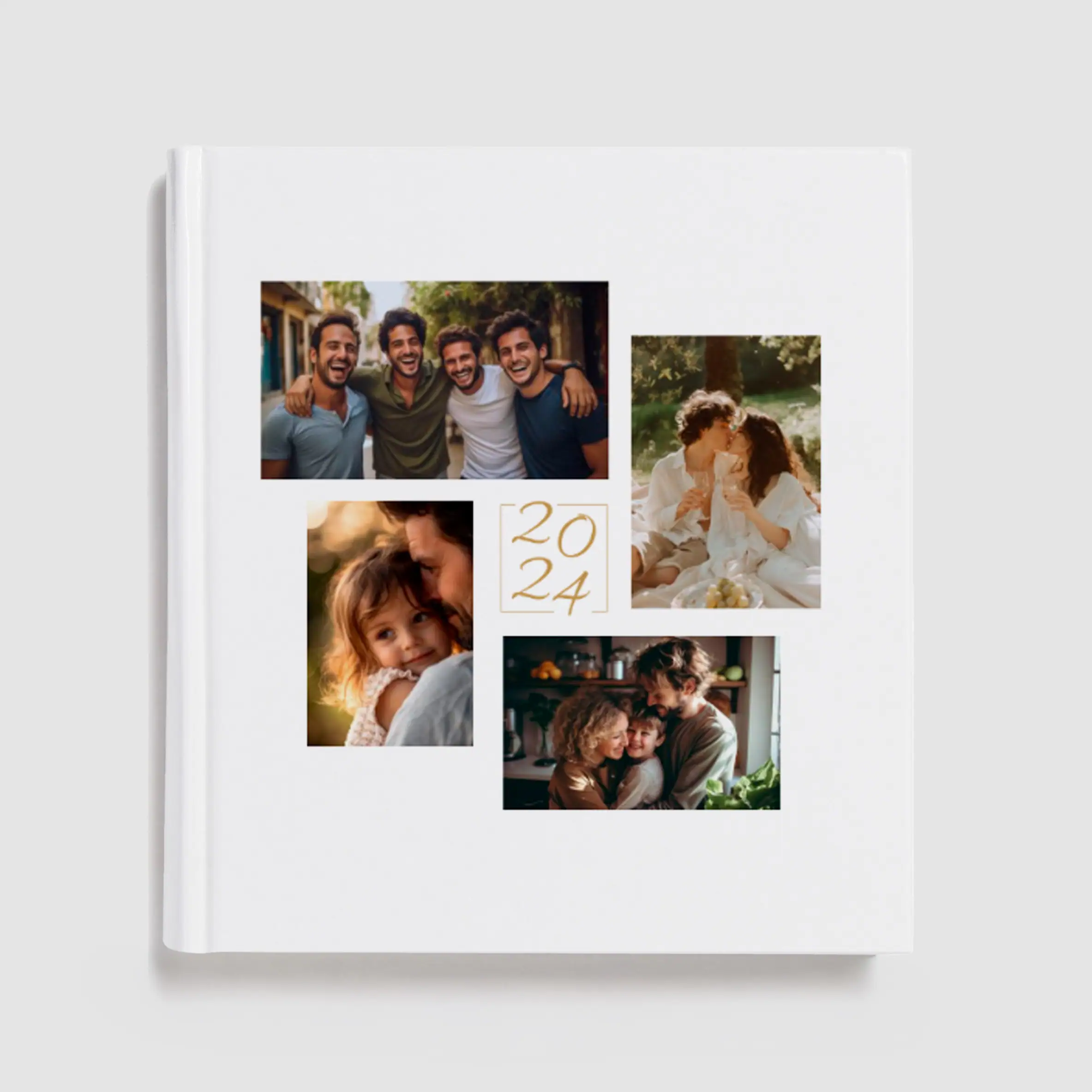 Álbum de fotos para fotografias de 2024 formato quadrado Álbum de fotos para fotografias de 2024 formato quadrado