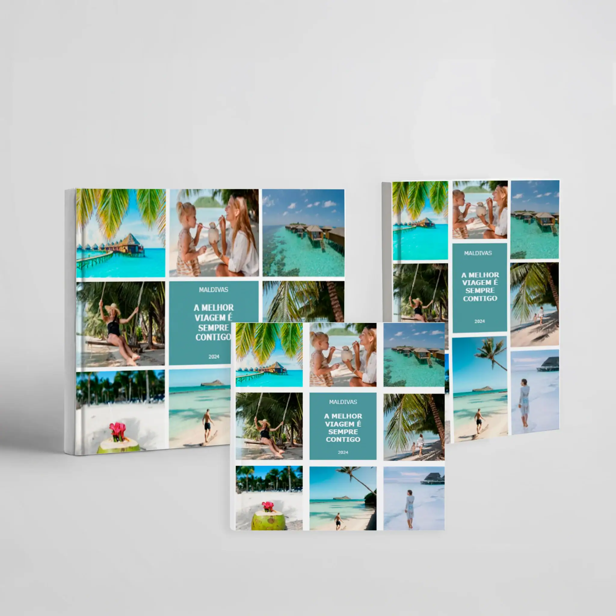 Álbum de fotos para imagens de viagens