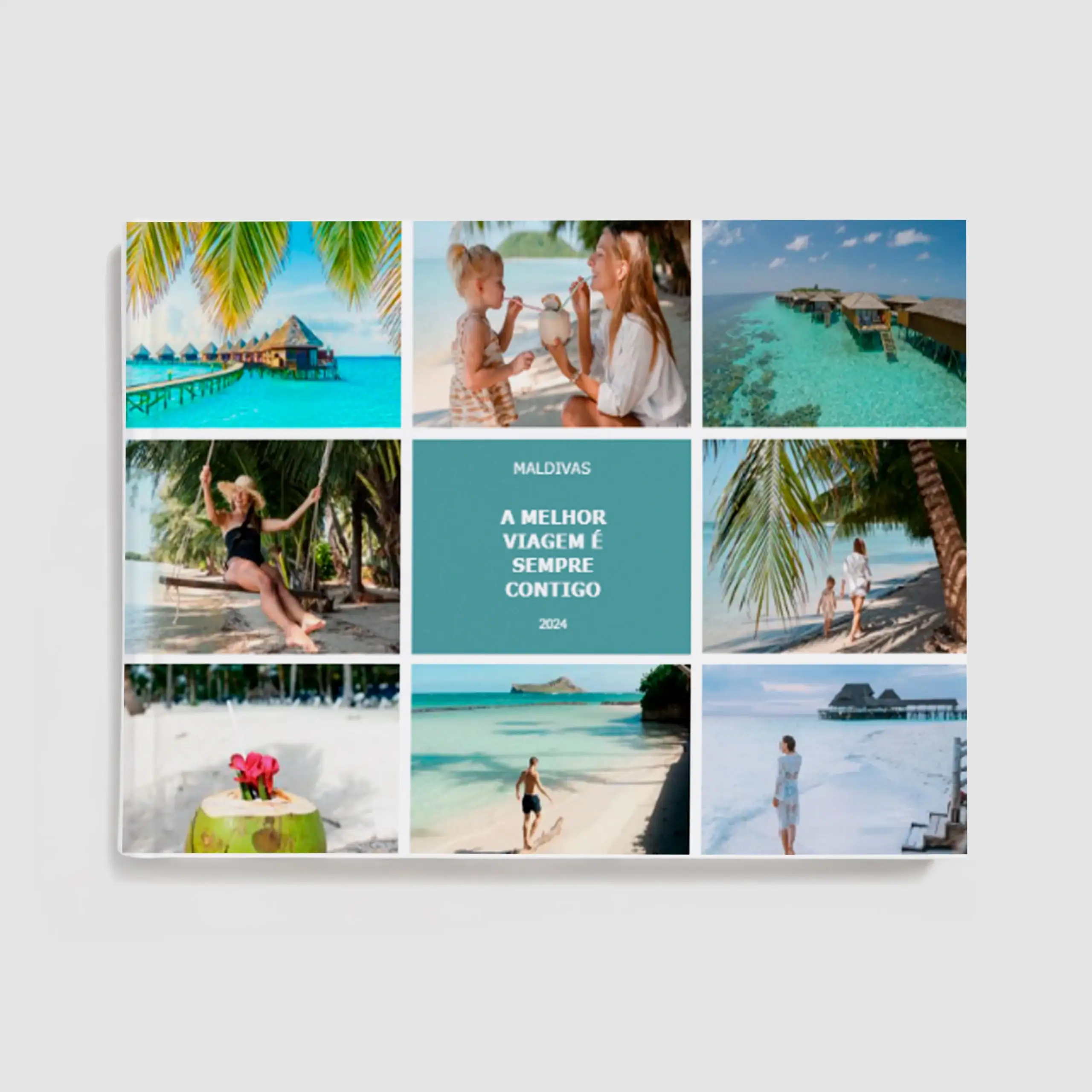 Álbum de fotos para imagens de viagens formato horizontal Álbum de fotos para imagens de viagens formato horizontal