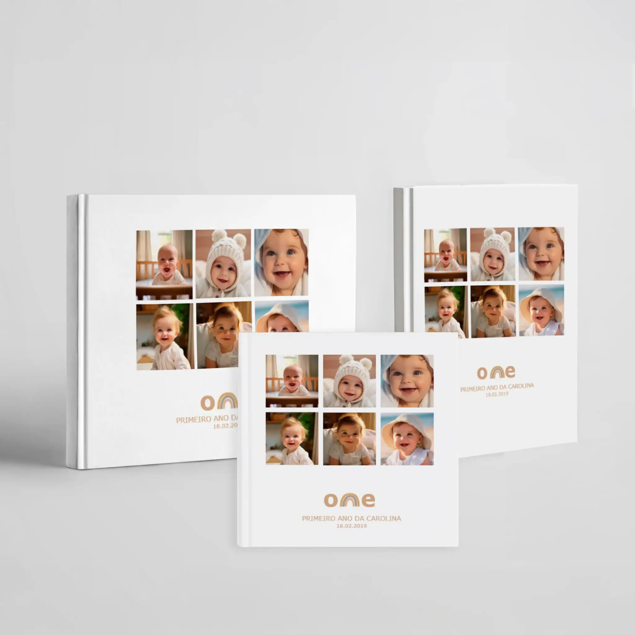 Álbum de fotos para 1º ano do bebé